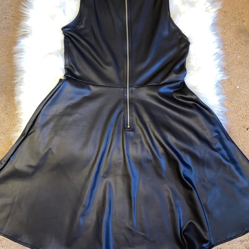 Leather skater dress (forever 21) 👗
